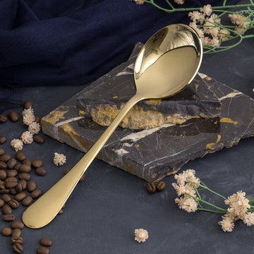 Curry Serving Spoon Gold - 1 Pc QM Branded